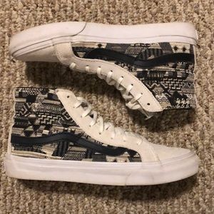 Vans Tribal Print High Top Sneakers